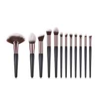 professional 12 pcs Makeup brushes set Sponge Beauty Powder Foundation Eyeshadow Make up Brush With Natural Hair