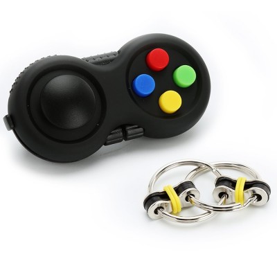 Fidget Pad and Key Ring Fidget for ADD, ADHD, Anxiety, and Autism Adult Children